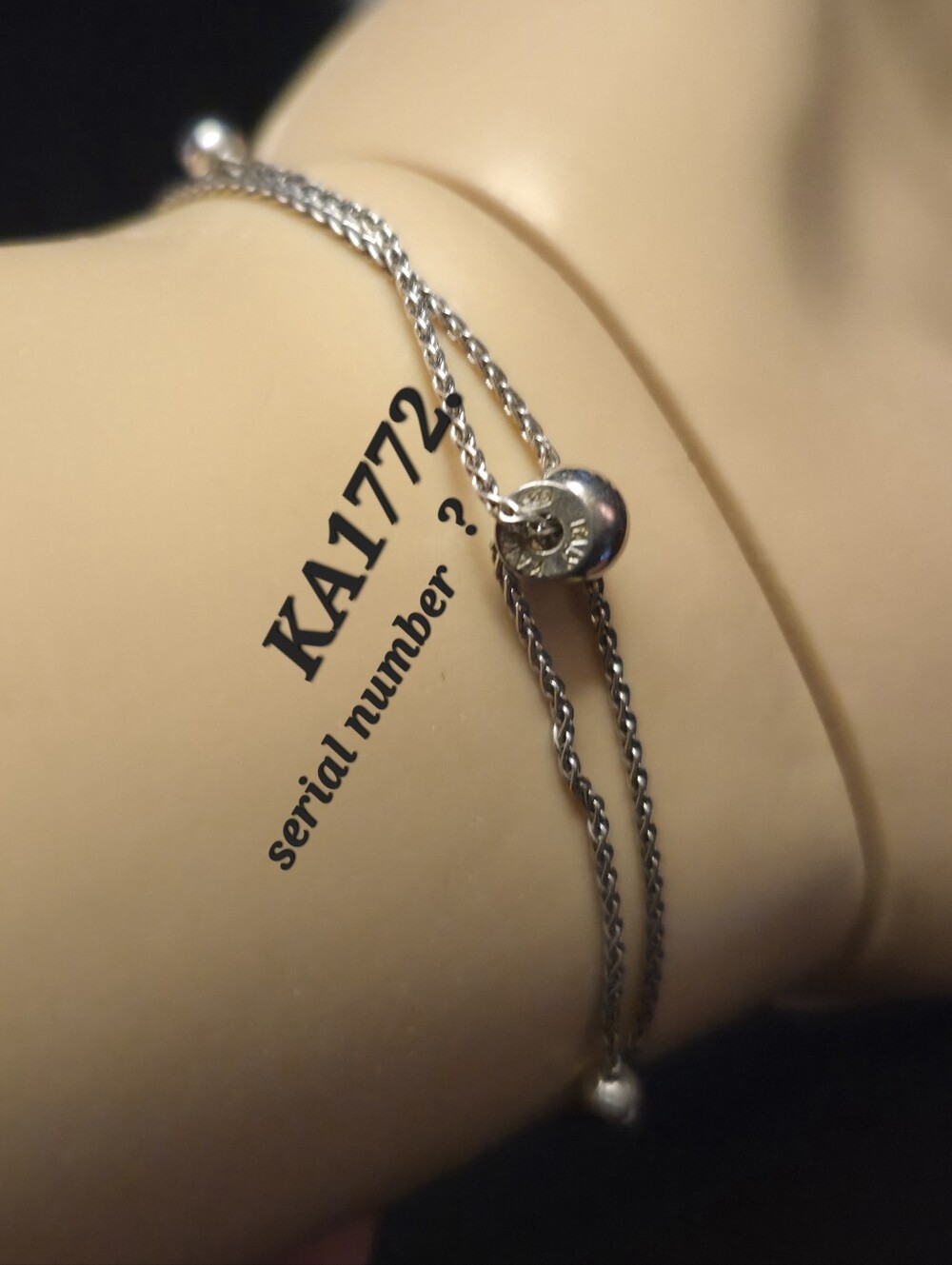 Kay Jewlrey. Nice Adjustable Braclete.925